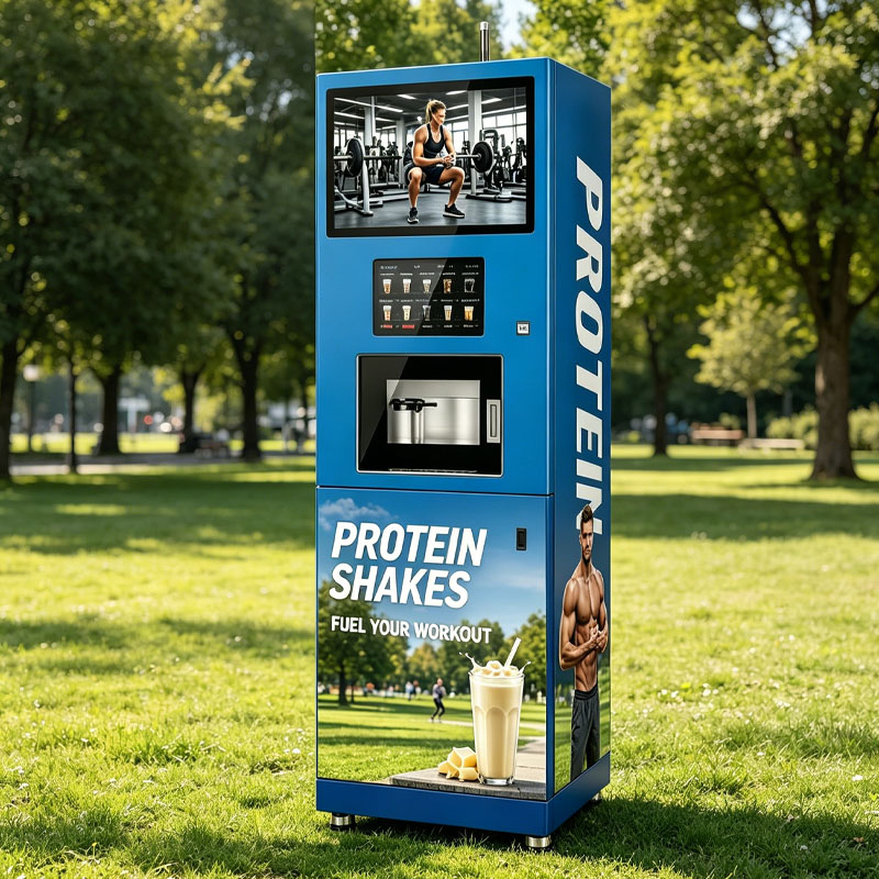Popcorn Vending Machine - Automat do smoothie proteinowych, samoobsługowy dystrybutor