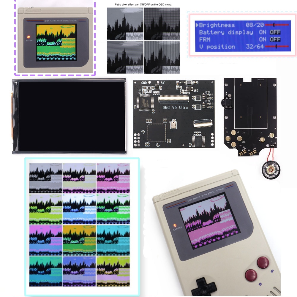 Lcd Screen Arcade - Ekran IPS LCD z 36 trybami