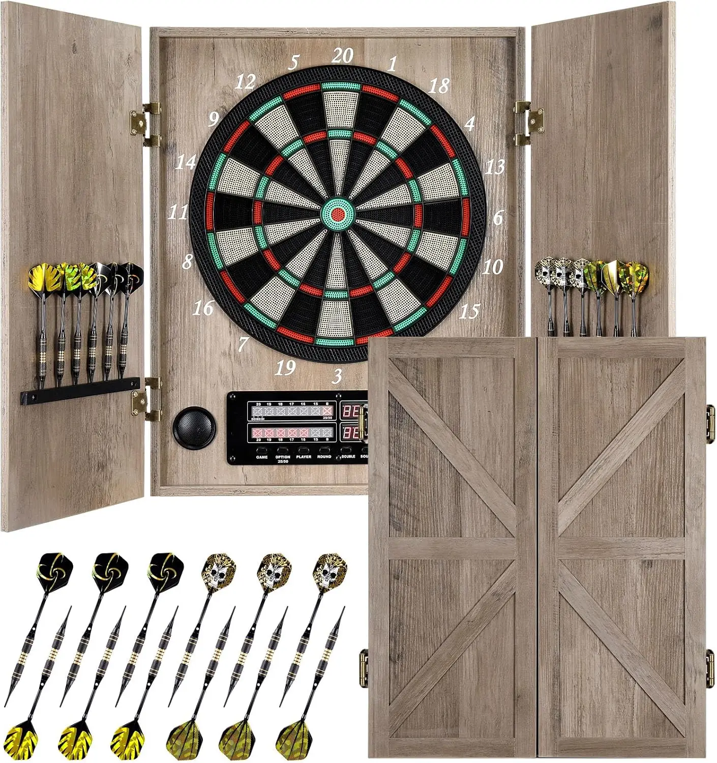Electronic Dartboard Cabinet - Elektroniczna tarcza do rzutek, dekoracyjna szafka