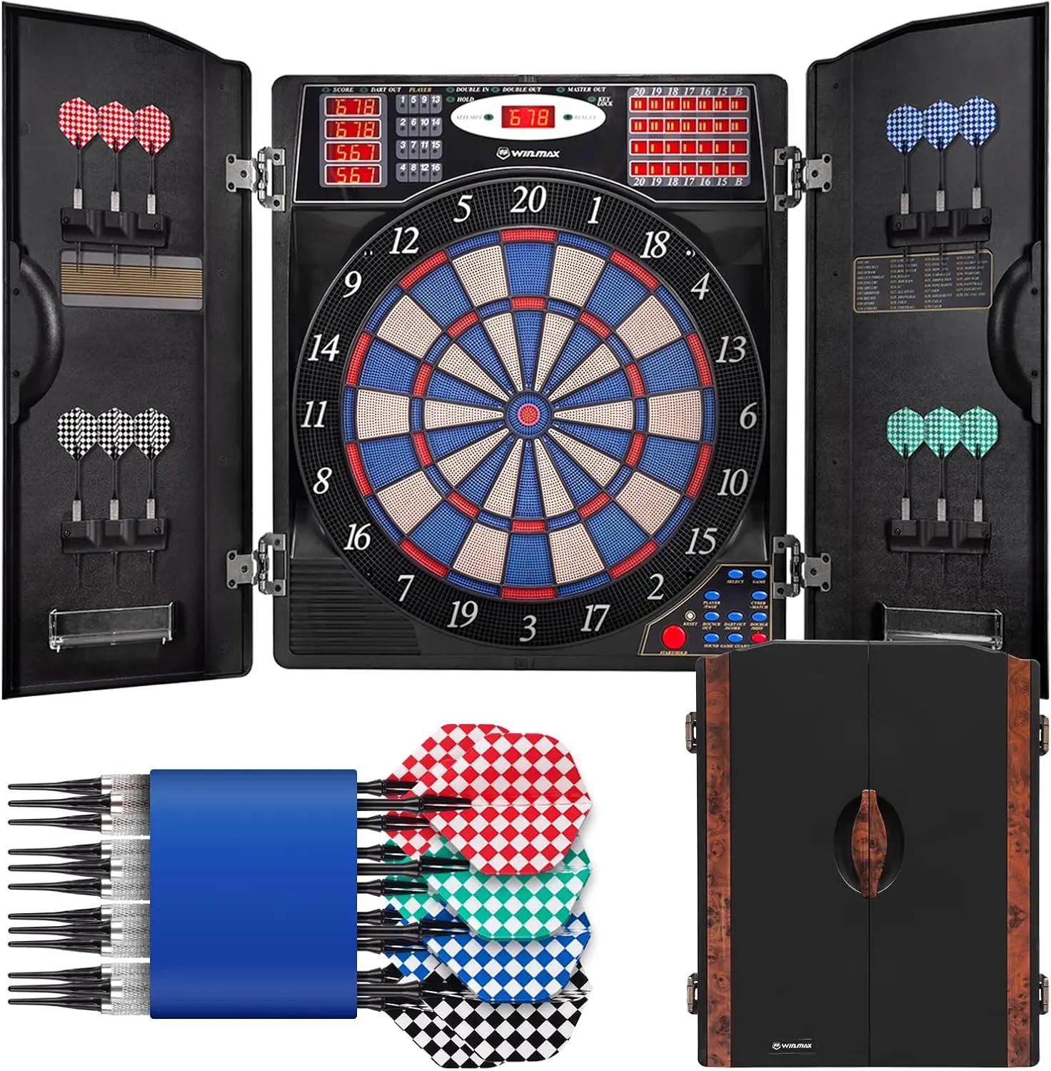 Elektroniczny zestaw do rzucan – Electronic Dartboard Cabinet recenzja i cena