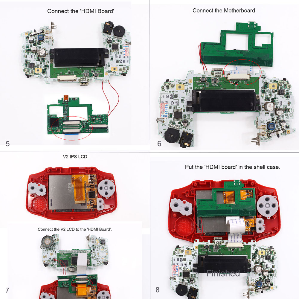 Mod HDMI 32Pin 40pin do GBA, Z – Arcade Button Pcb recenzja i cena
