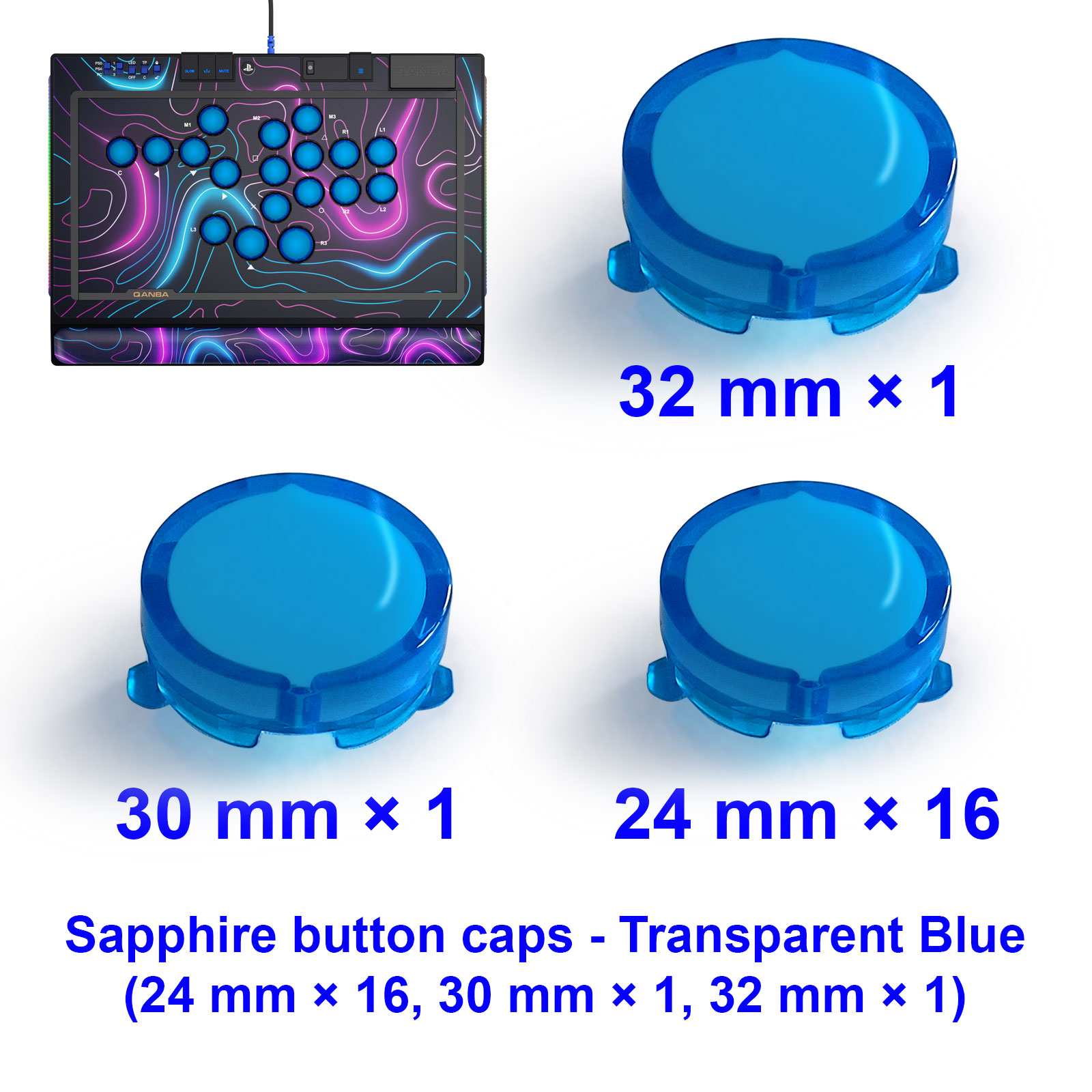 Zestaw nakładek na przyciski Q – Joystick Arcade Parts recenzja i cena