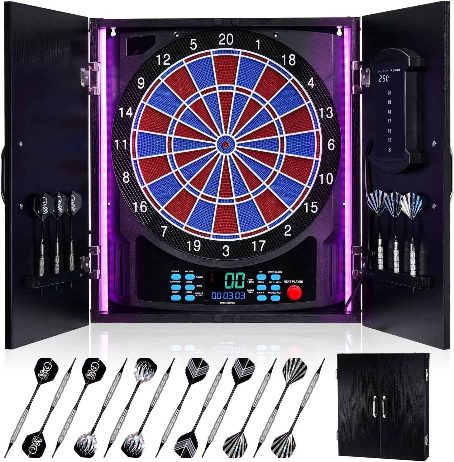 Elektroniczna tarcza do rzutek – Electronic Dartboard Cabinet recenzja i cena