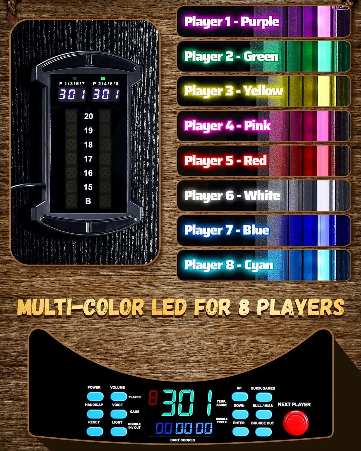 Elektroniczna tarcza do rzutek – Electronic Dartboard Cabinet recenzja i cena