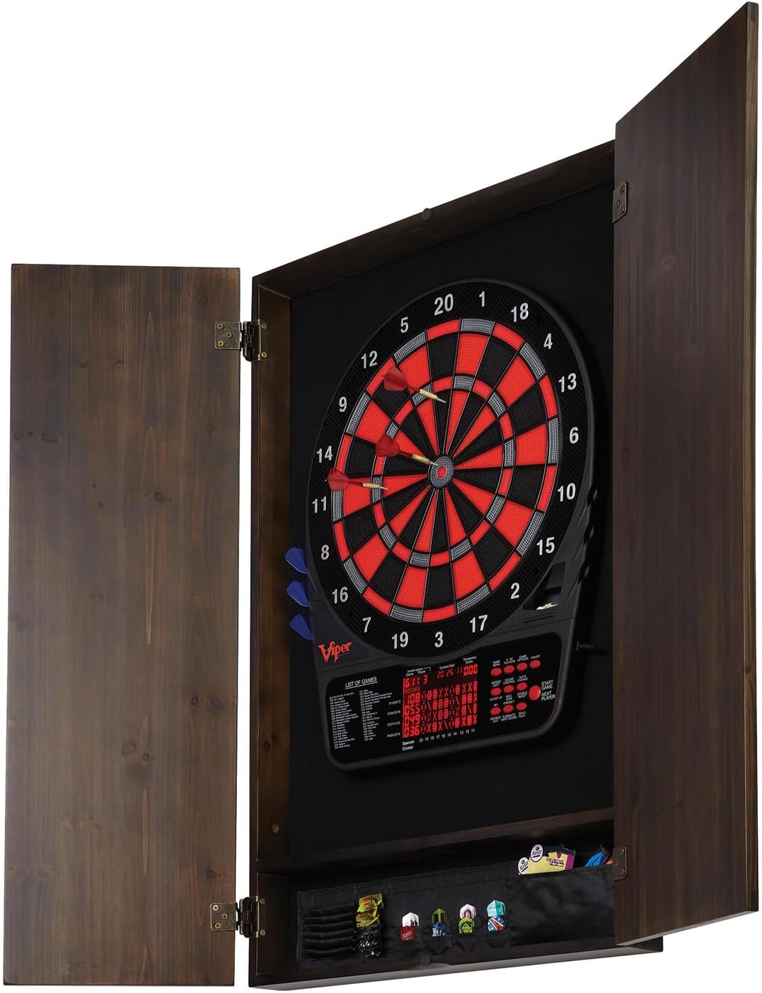 ^Viper Metropolitan Szafka z l – Electronic Dartboard Cabinet recenzja i cena