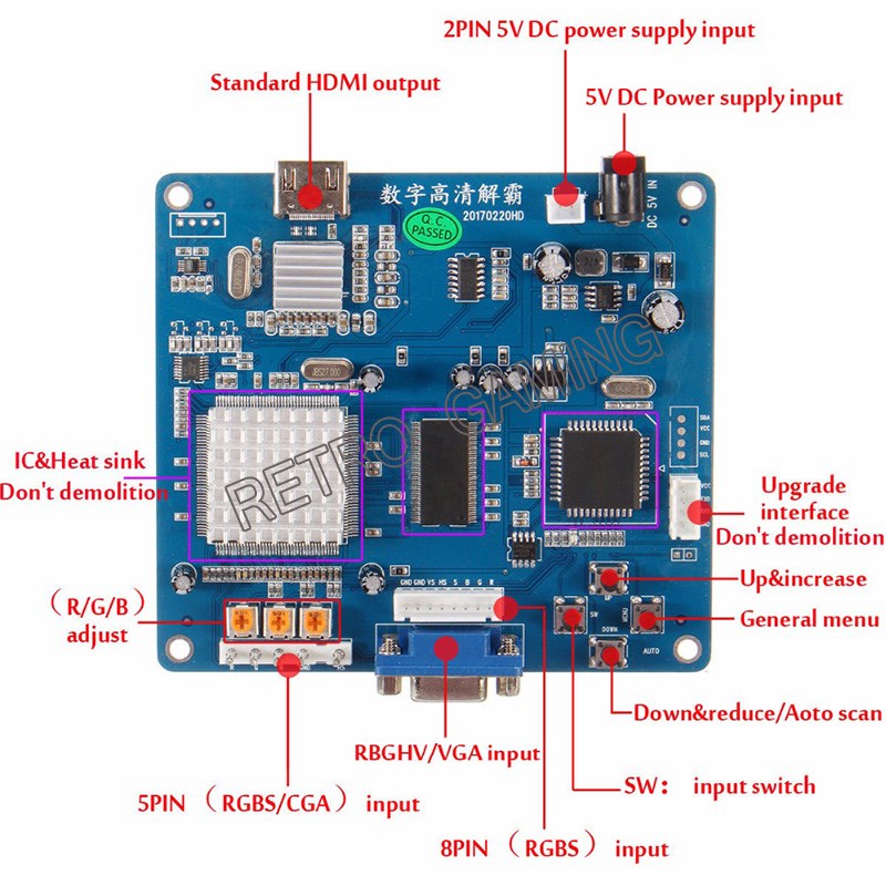 Konwerter CGA na HDMI, płytka  – Coin Pusher Machine recenzja i cena